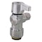 Apollo 1/2 in. Chrome-Plated Brass Push-To-Connect x 1/4 in. O.D. Compression Quarter-Turn Angle Stop Valve FSBVA1214C - alternate 2